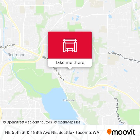 NE 65th St & 188th Ave NE map