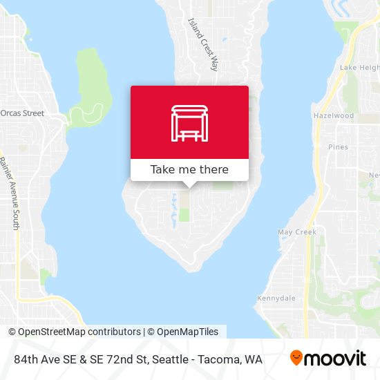 84th Ave SE & SE 72nd St map