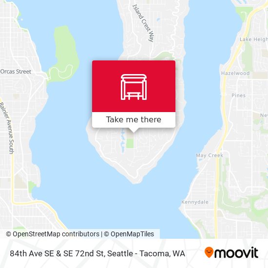 84th Ave SE & SE 72nd St map