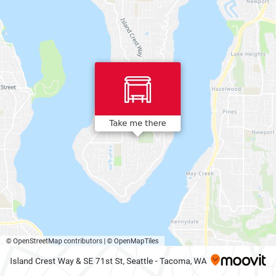 Island Crest Way & SE 71st St map
