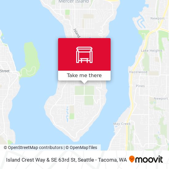 Mapa de Island Crest Way & SE 63rd St