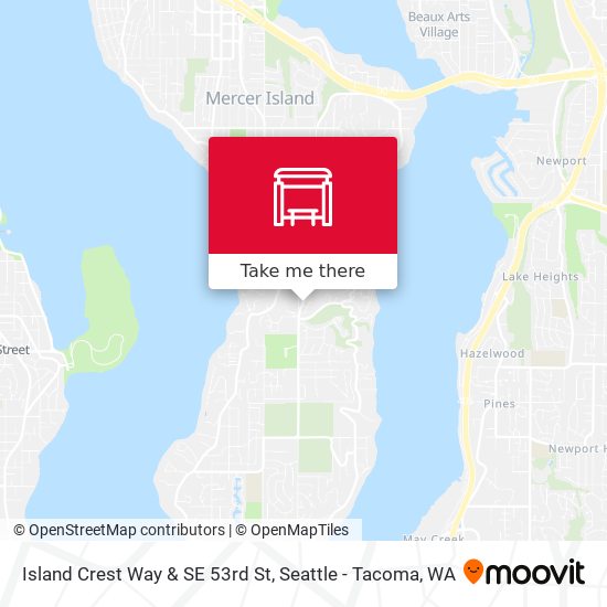 Mapa de Island Crest Way & SE 53rd St