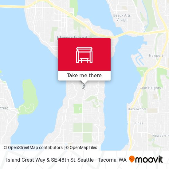Mapa de Island Crest Way & SE 48th St