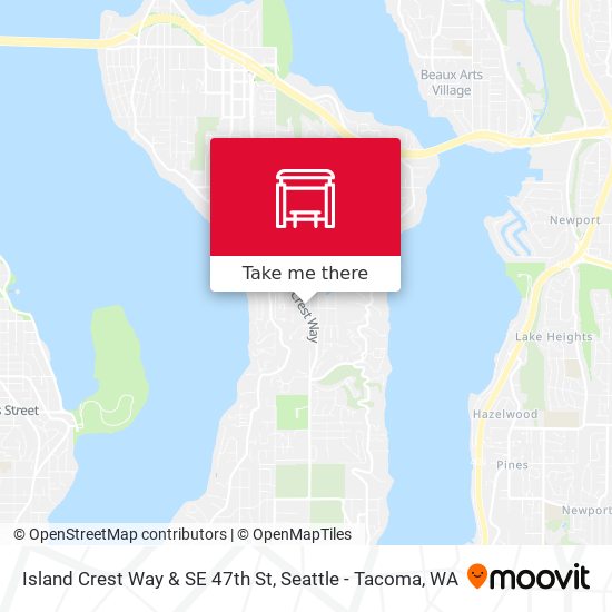 Mapa de Island Crest Way & SE 47th St