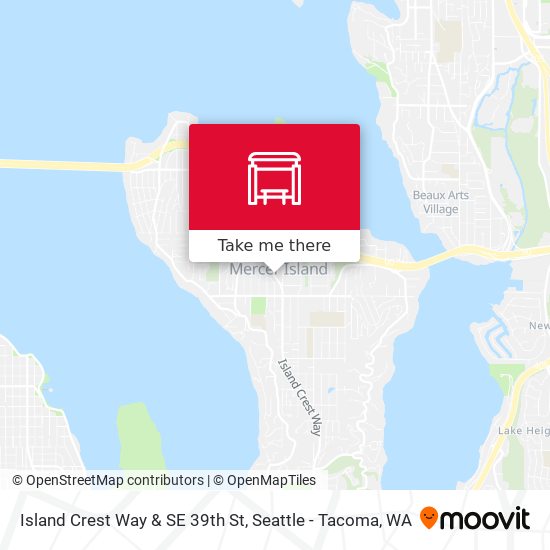 Mapa de Island Crest Way & SE 39th St