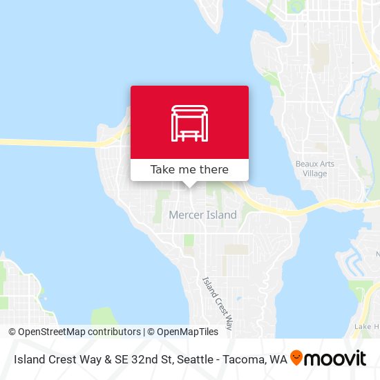 Mapa de Island Crest Way & SE 32nd St