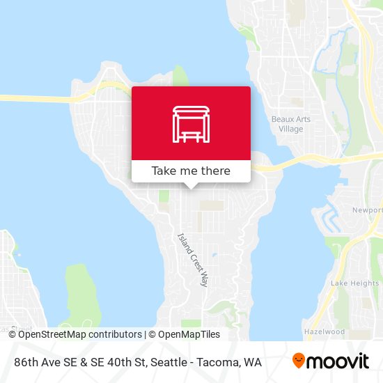 86th Ave SE & SE 40th St map