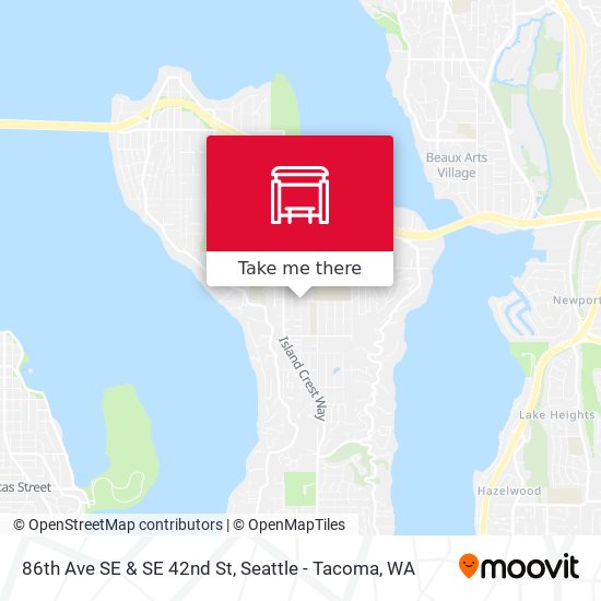 86th Ave SE & SE 42nd St map