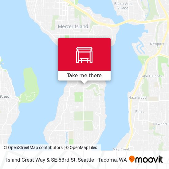 Mapa de Island Crest Way & SE 53rd St