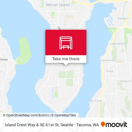 Island Crest Way & SE 61st St map