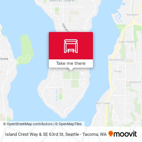 Island Crest Way & SE 63rd St map