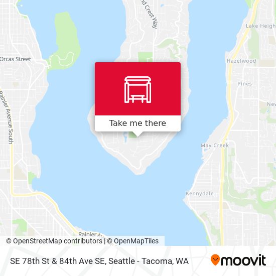 SE 78th St & 84th Ave SE map