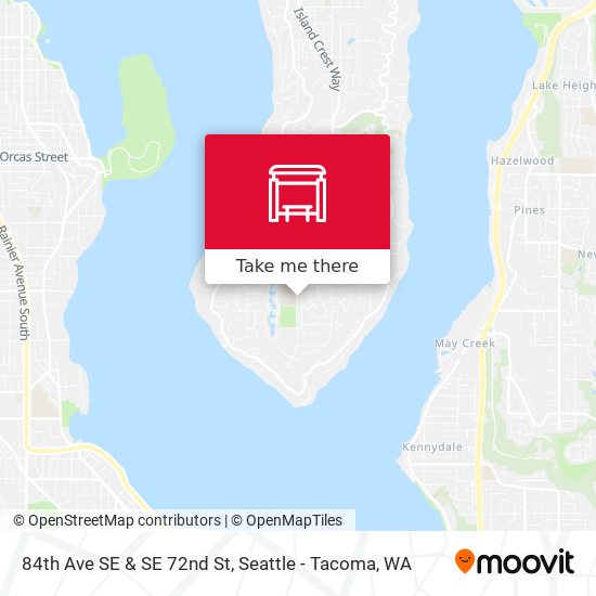 84th Ave SE & SE 72nd St map