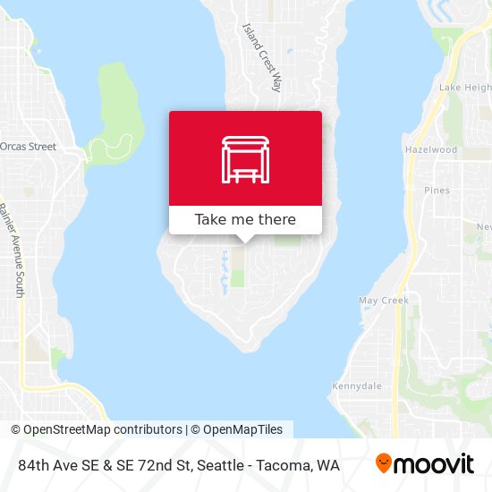 84th Ave SE & SE 72nd St map