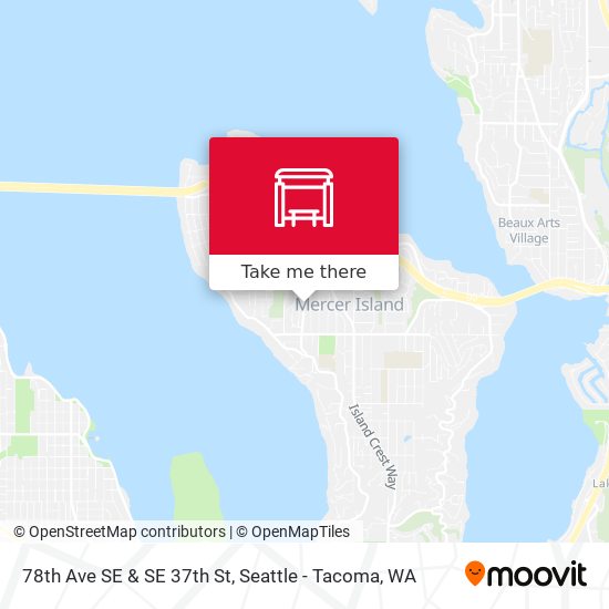 78th Ave SE & SE 37th St map