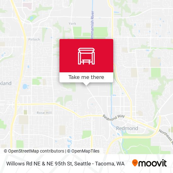 Mapa de Willows Rd NE & NE 95th St