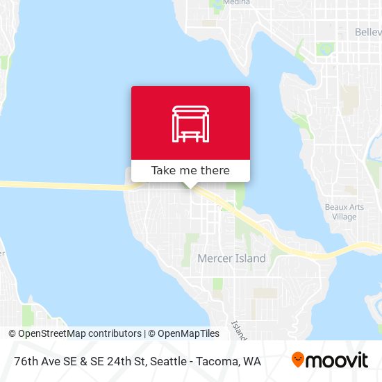 76th Ave SE & SE 24th St map