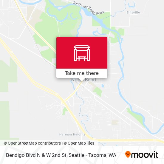 Mapa de Bendigo Blvd N & W 2nd St