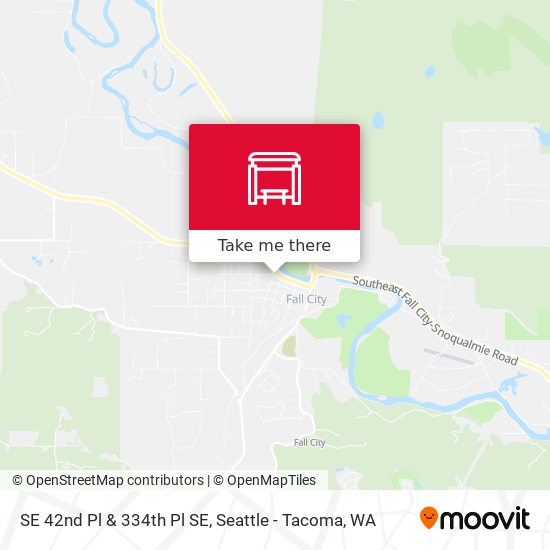 SE 42nd Pl & 334th Pl SE map