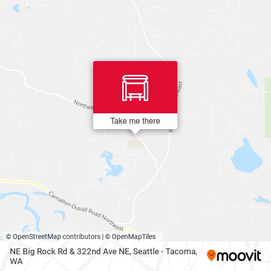 NE Big Rock Rd & 322nd Ave NE map
