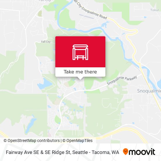 Mapa de Fairway Ave SE & SE Ridge St