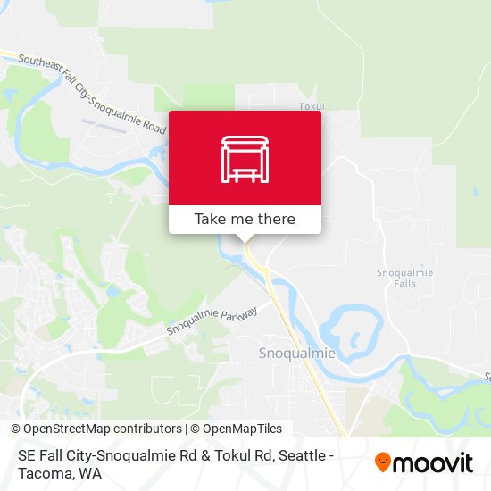 SE Fall City-Snoqualmie Rd & Tokul Rd map