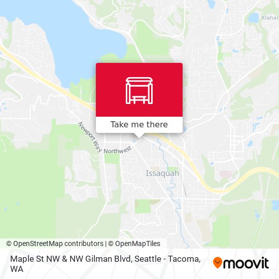 Mapa de Maple St NW & NW Gilman Blvd