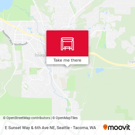 Mapa de E Sunset Way & 6th Ave NE
