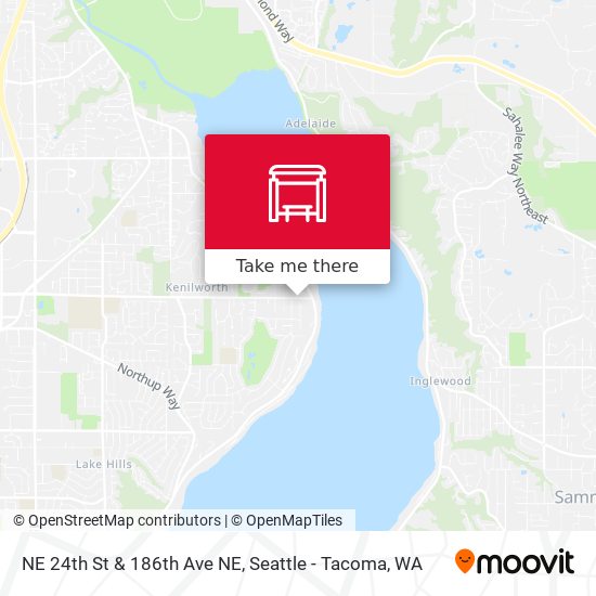 NE 24th St & 186th Ave NE map