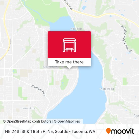 Mapa de NE 24th St & 185th Pl NE