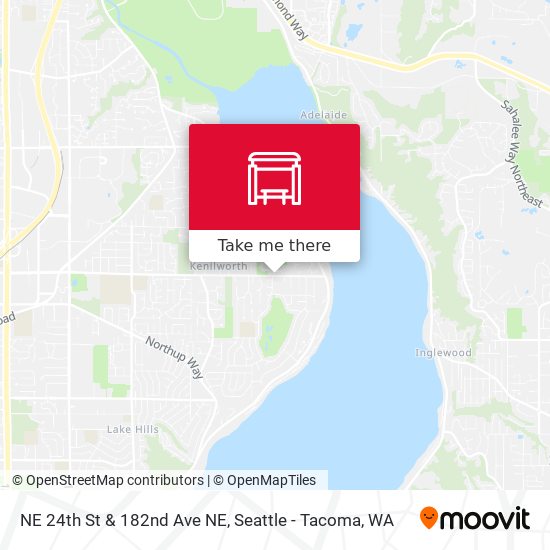 NE 24th St & 182nd Ave NE map