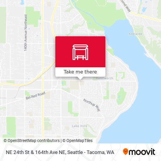 NE 24th St & 164th Ave NE map