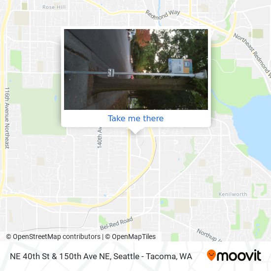 NE 40th St & 150th Ave NE map