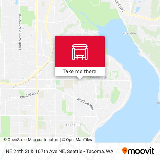 Mapa de NE 24th St & 167th Ave NE