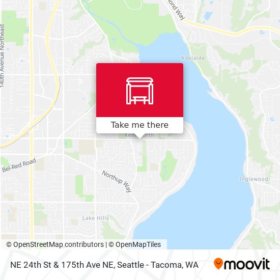 NE 24th St & 175th Ave NE map