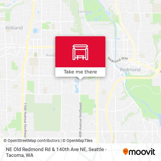 NE Old Redmond Rd & 140th Ave NE map