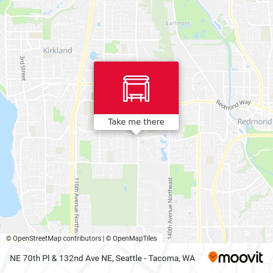 NE 70th Pl & 132nd Ave NE map