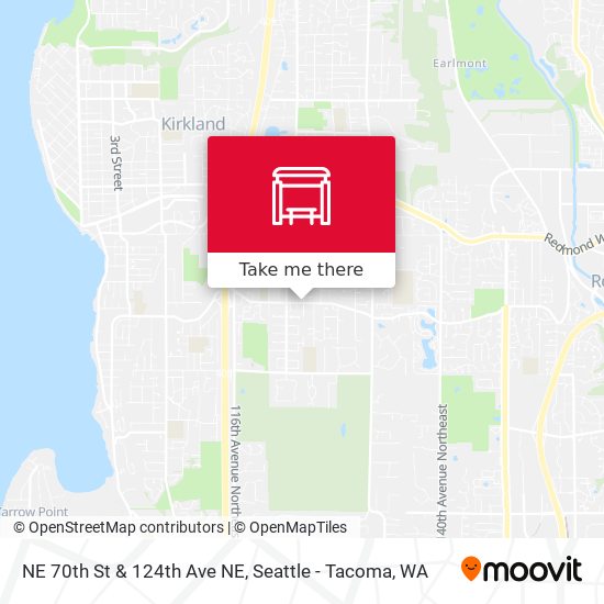 NE 70th St & 124th Ave NE map