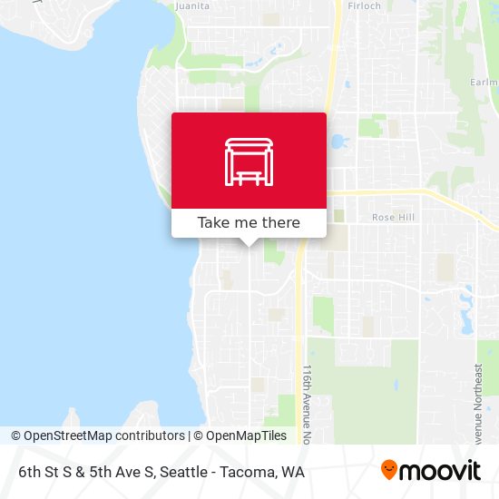 6th St S & 5th Ave S map