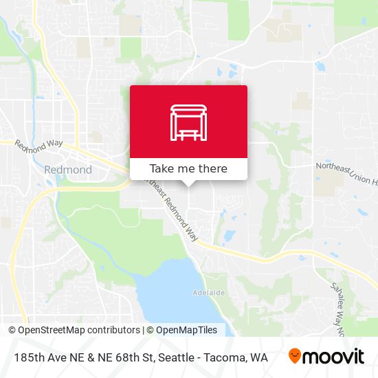 185th Ave NE & NE 68th St map