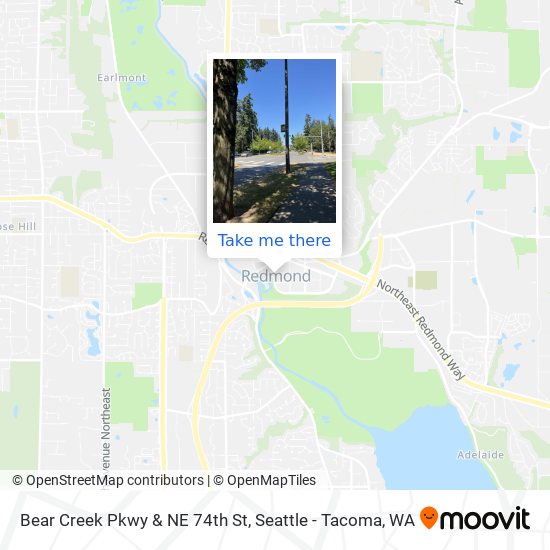Bear Creek Pkwy & NE 74th St map