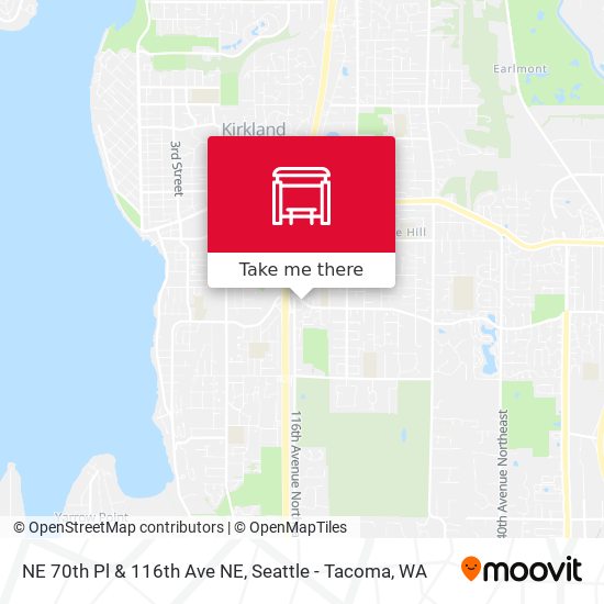 NE 70th Pl & 116th Ave NE map