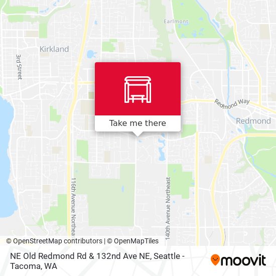 NE Old Redmond Rd & 132nd Ave NE map