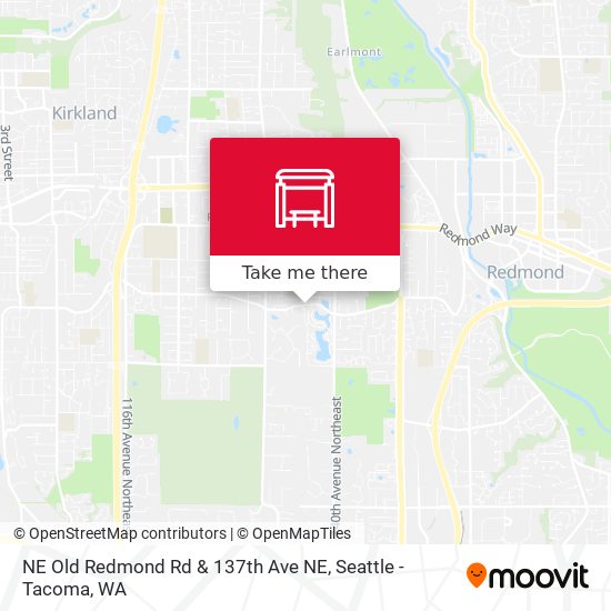 NE Old Redmond Rd & 137th Ave NE map