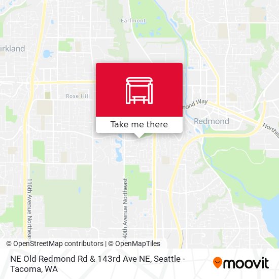 NE Old Redmond Rd & 143rd Ave NE map