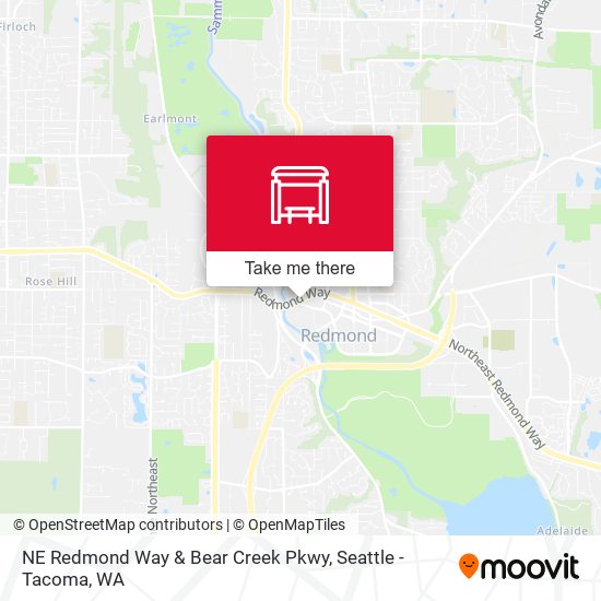 NE Redmond Way & Bear Creek Pkwy map