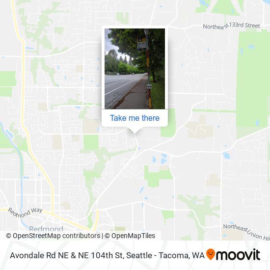 Mapa de Avondale Rd NE & NE 104th St