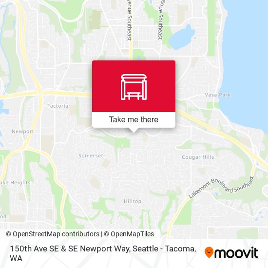 Mapa de 150th Ave SE & SE Newport Way