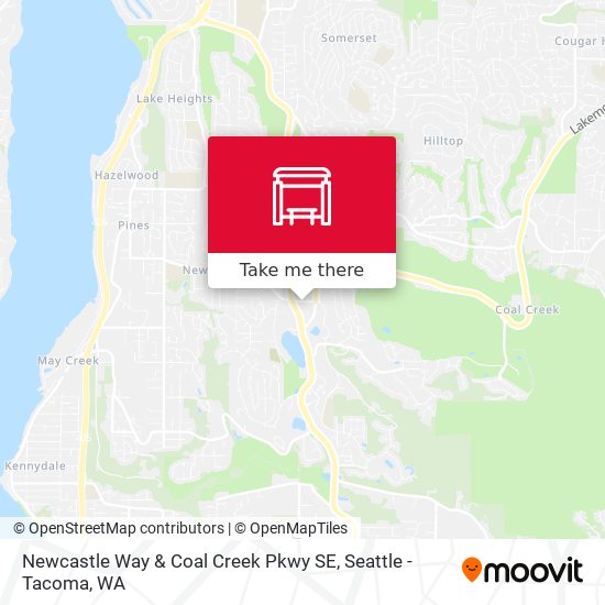 Newcastle Way & Coal Creek Pkwy SE map
