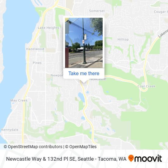 Mapa de Newcastle Way & 132nd Pl SE